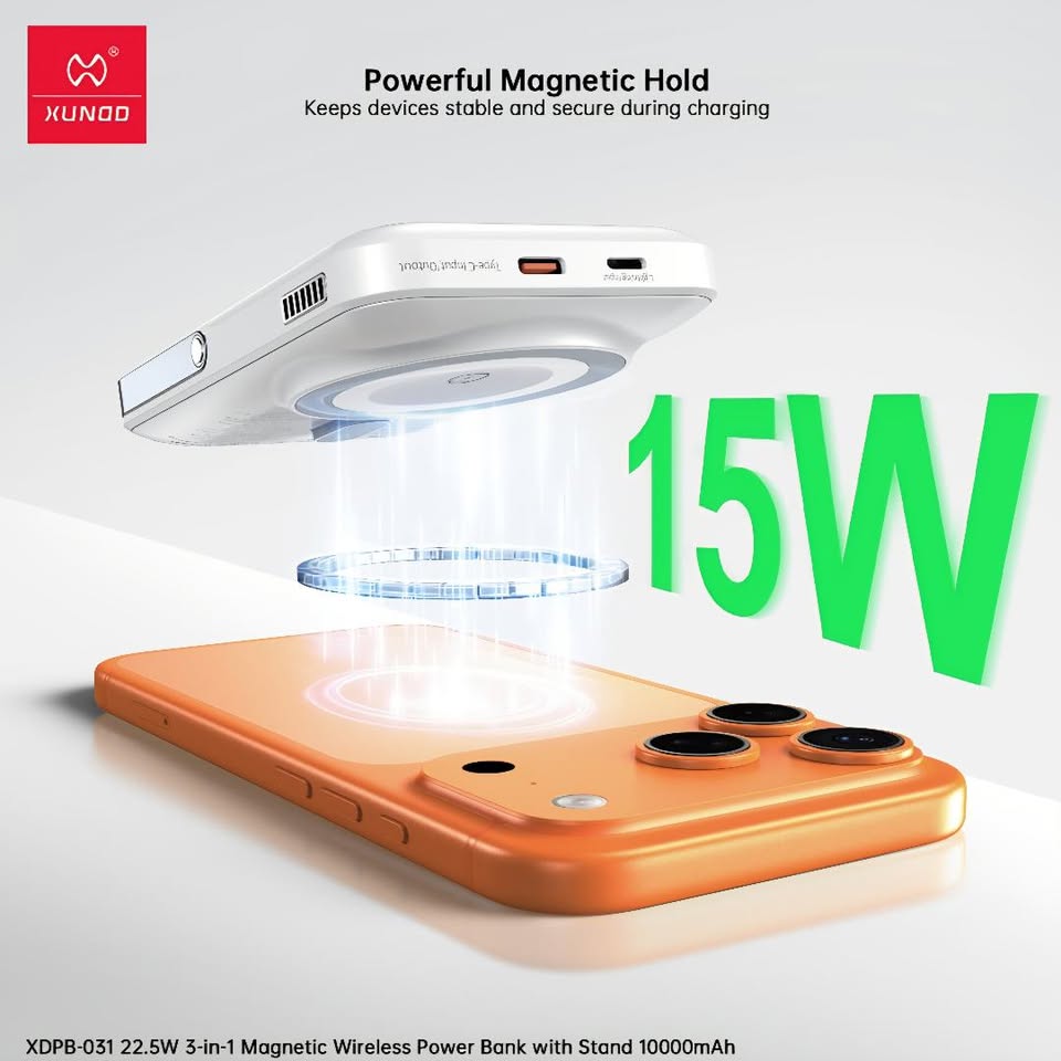 XUNDO XDPB-031 10000 MAH POWERBANK WHITE - Image 4