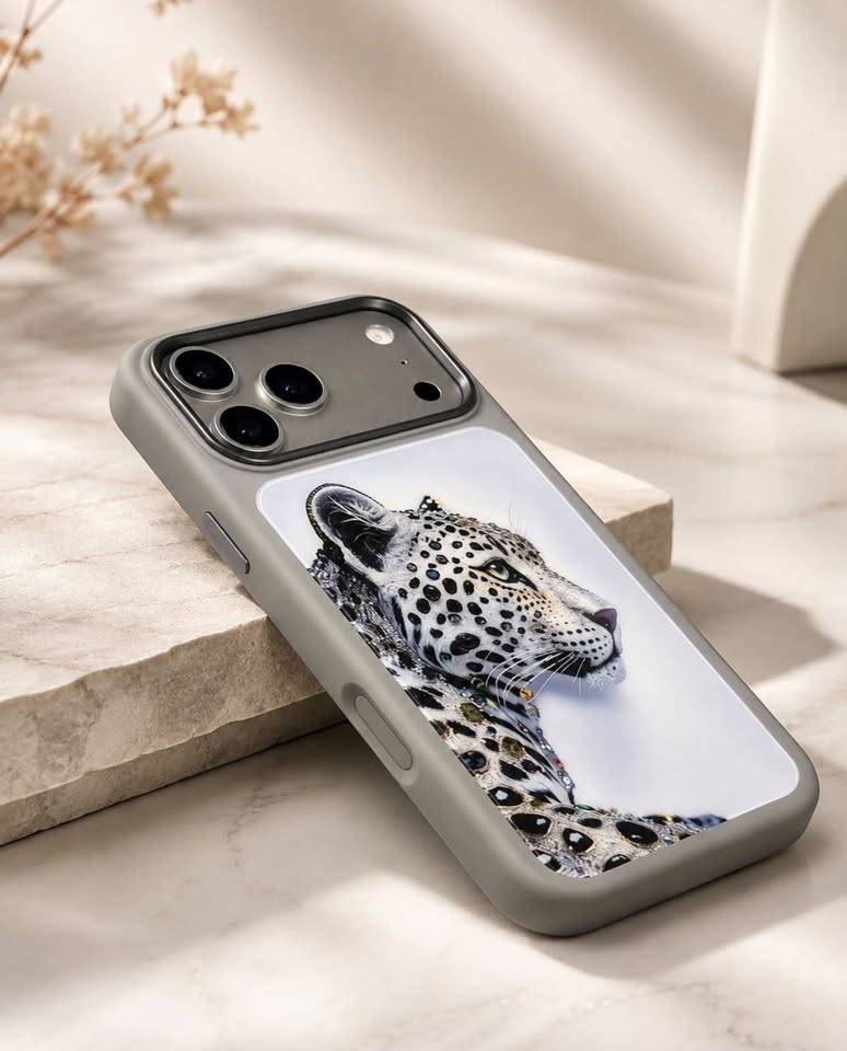 IPHONE 17 PRO MAX Luxury White Leopard Designer Protective Case - Image 3