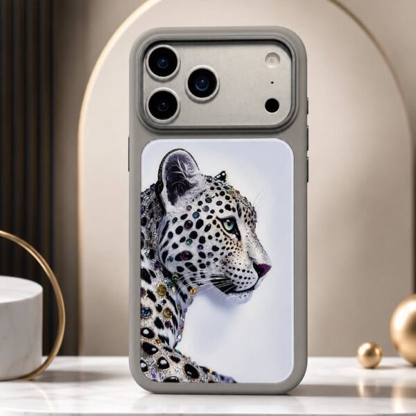 IPHONE 17 PRO MAX Luxury White Leopard Designer Protective Case