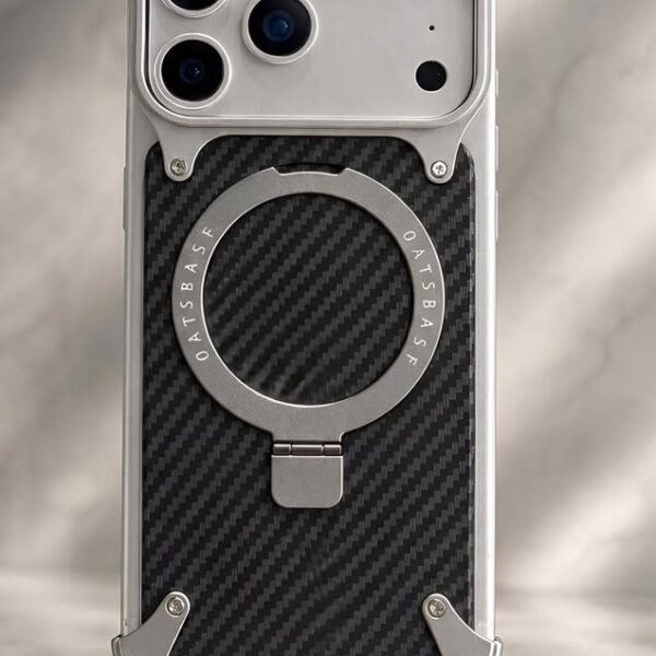 IPHONE 17 PRO MAX Premium Metal Carbon Fibre MagSafe Case