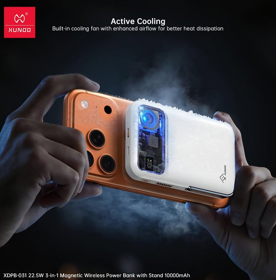 XUNDO XDPB-031 10000 MAH POWERBANK WHITE - Image 2