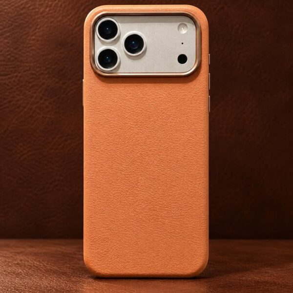 17 Pro Max Classic Luxe MagSafe Case – Sunset Orange