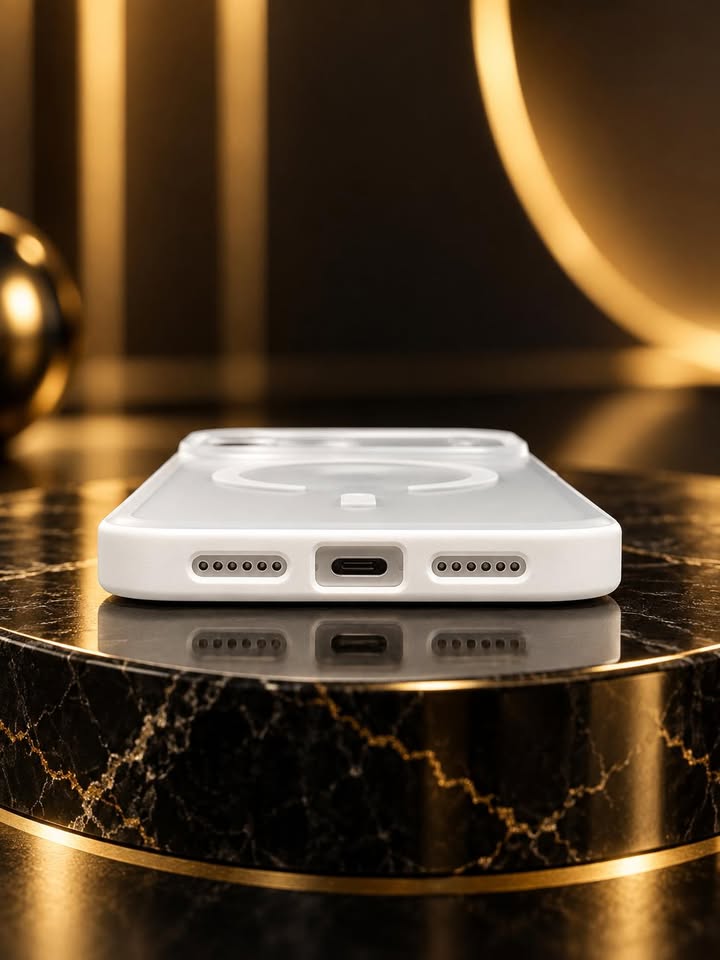Premium MagSafe Bumper Case – Frosted White - Image 4