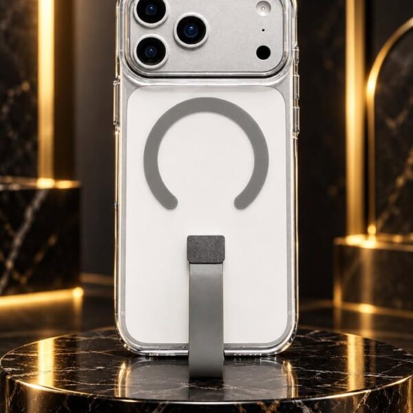 Iphone 17 Pro Max Anti-Yellow MagSafe Loop Case – Clear Grey