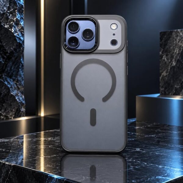 Iphone 17/18 Pro Max Translucent MagSafe Protective Case – Smoky Grey